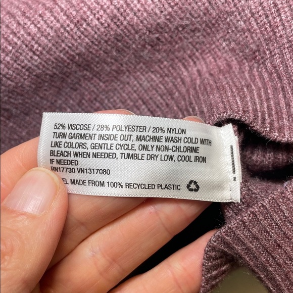 a new day Lavender Collared Cropped Knit Sweater XS - Picture 5 of 6